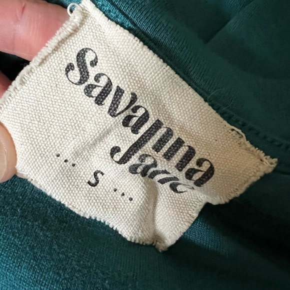 Savannah Jane teal embroidered top - Picture 8 of 9